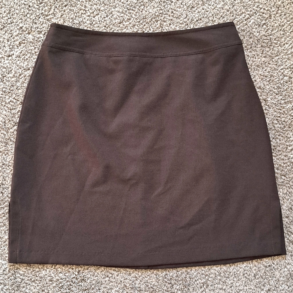 Vintage La Belle 90s Y2K Women's Brown Skirt Juniors Size 9